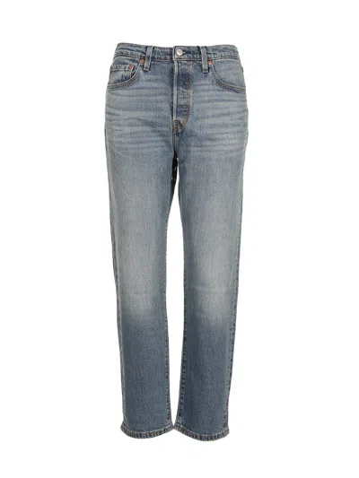 Levi's 501 Crop Jeans In Blue