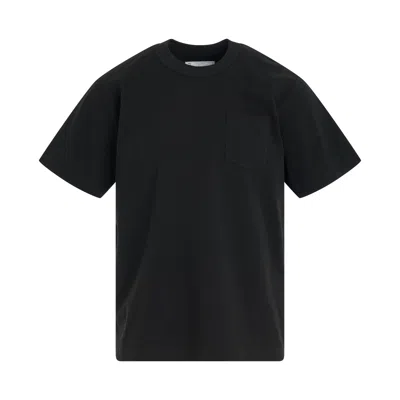 Sacai "simple" Print T-shirt In Black