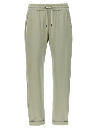 Brunello Cucinelli 'monile' Joggers In Green