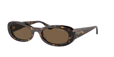 Vogue Eyewear Women's Sunglasses, Vo5582s In Dark Brown