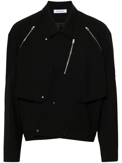 Kiko Kostadinov Tonino Utility Asymmetric Jacket In Black