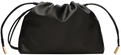The Row Angy Leather Pouch In Black