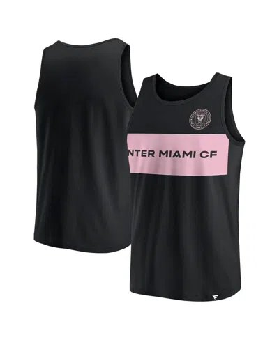 Fanatics Branded Black Inter Miami Cf Run Angle Tank Top