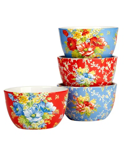 Certified International Blossom Set Of 4 Ice Cream Bowls In Miscellaneous