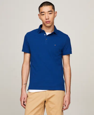 Tommy Hilfiger Slim Fit 1985 Polo In Anchor Blue
