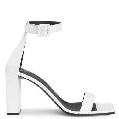 Giuseppe Zanotti Shangay 85mm Heeled Sandals In White