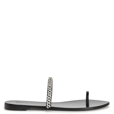 Giuseppe Zanotti Intrigo String Sandalen In Black