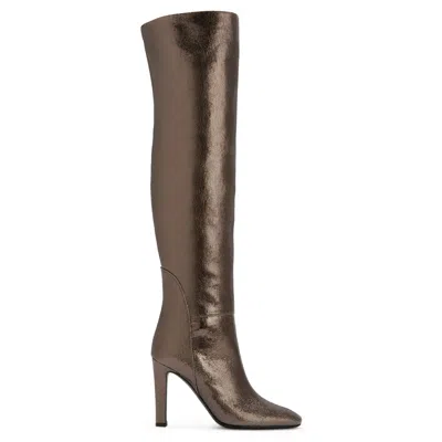 Giuseppe Zanotti Hattie 105mm Knee-high Boots In Grey