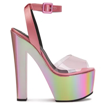 Giuseppe Zanotti Tarifa Plexi 170mm Sandals In Pink