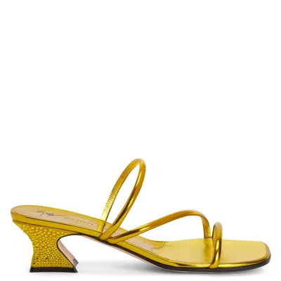 Giuseppe Zanotti Aude Strass In Yellow