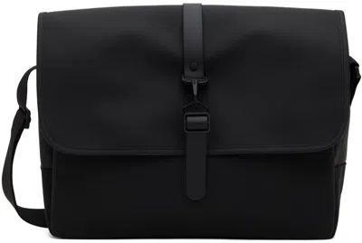 Rains Foldover-top Laptop Bag In 01 Black
