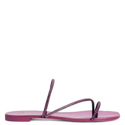 Giuseppe Zanotti Julianne Flat In Pink