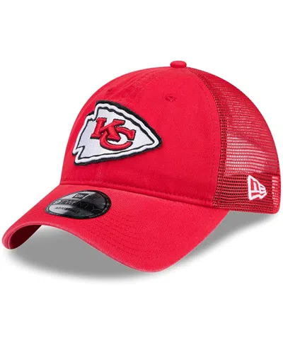 New Era Red Kansas City Chiefs Game Day 9twenty Adjustable Trucker Hat