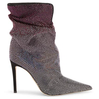 Giuseppe Zanotti Yunah Crystal 105mm Boots In Black