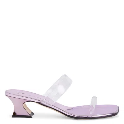Giuseppe Zanotti Aude Plexi 45mm Sandals In Pink