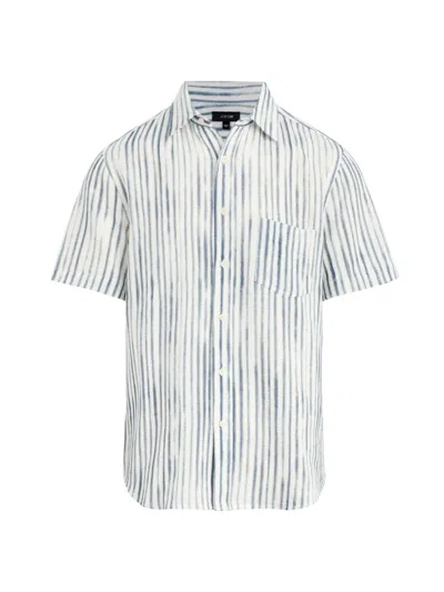 Joe's Jeans Men's Scott Striped Cotton Short-sleeve Shirt In Painter Stripe