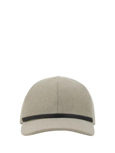 Brunello Cucinelli Baseball Hat In Lessivè