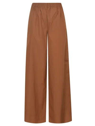 Max Mara Trousers Leather Brown