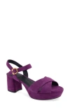 Aerosoles Women's Cosmos Platform In Dark Purple Suede