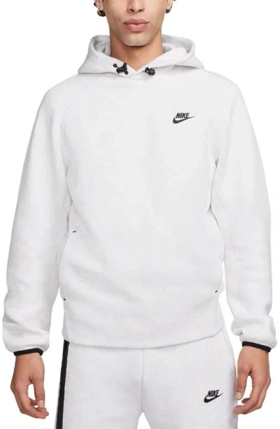 Nike Men's  Sportswear Tech Fleece Pullover Hoodie In Birch Heather/black