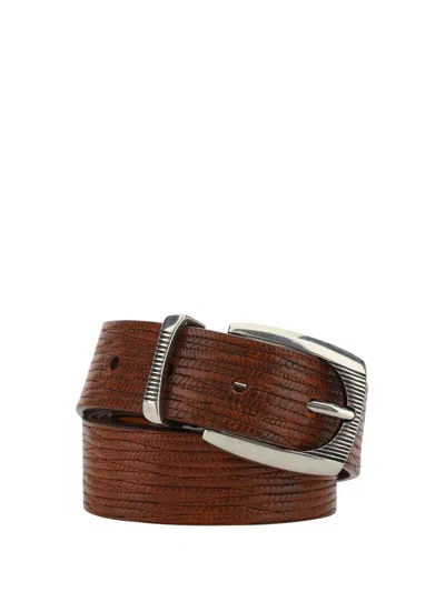 Brunello Cucinelli Belts E Braces In Cuoio