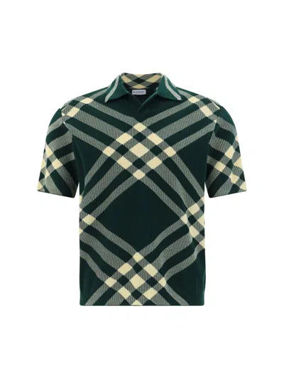 Burberry Polo Shirts In Daffodil Ip Check