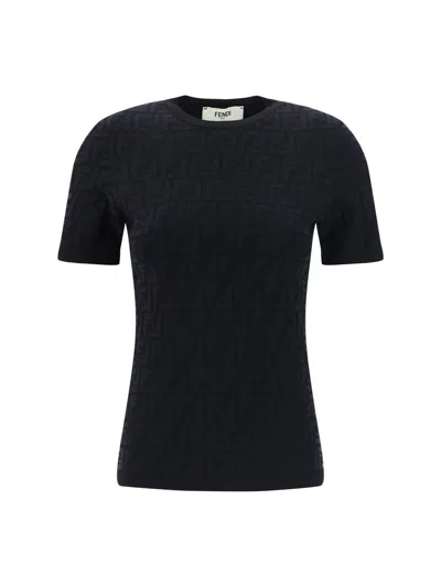 Fendi T-shirts In Black