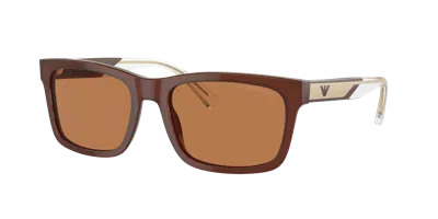 Emporio Armani Man Sunglasses Ea4224 In Brown