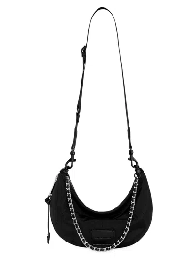 Rebecca Minkoff Nolita Zip Nylon Crossbody Bag In Black
