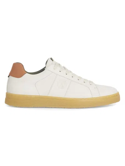 Barbour Nubuck Leather Reflect Trainers In Off White