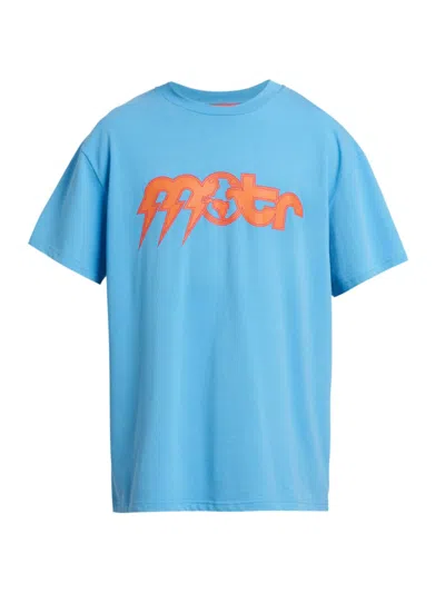 Members Of The Rage Logo-print Jersey T-shirt In Turquoise