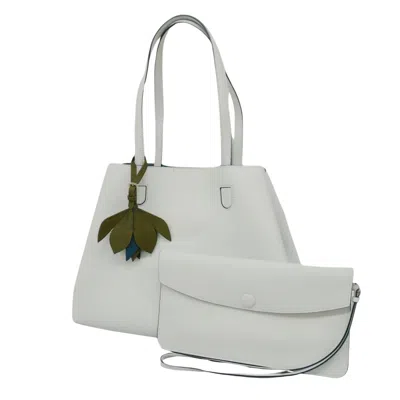 Dior Blossom White Leather Tote Bag ()