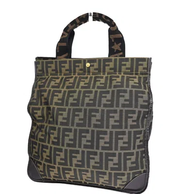 Fendi Zucca Brown Canvas Tote Bag ()