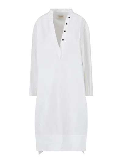 Khaite Midi Dress In White