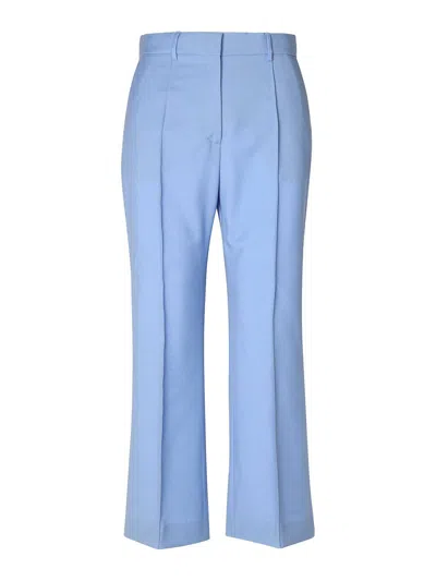 Lanvin Wide Trousers In Light Blue