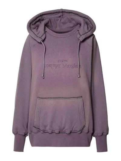 Maison Margiela Purple Cotton Sweatshirt