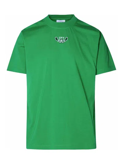 Off-white Green Cotton T-shirt