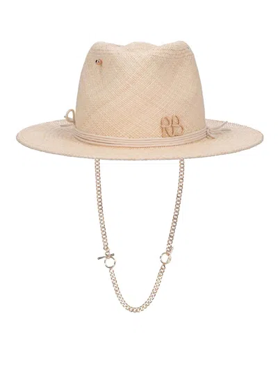 Ruslan Baginskiy Straw Hat "fedora" In Beige