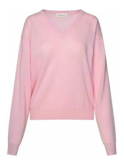 Sportmax Pink Wool Blend Sweater In Nude & Neutrals