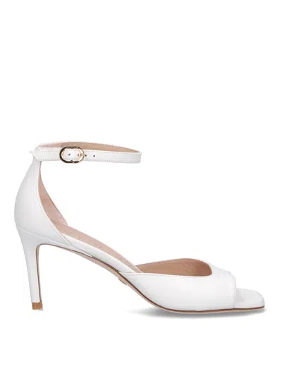 Stuart Weitzman 'nudist Point' Sandals In White