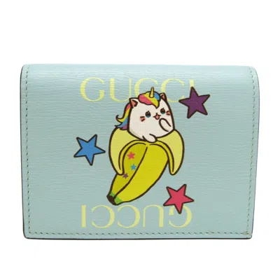 Gucci Blue Leather Wallet  ()