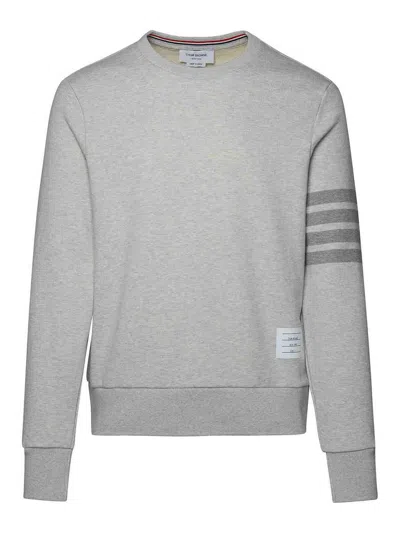 Thom Browne Grey Cotton Sweatshirt In Grey