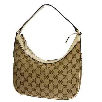 Gucci Gg Canvas Beige Canvas Shoulder Bag ()