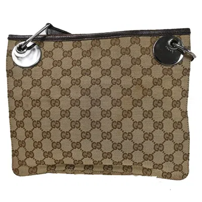 Gucci Gg Canvas Brown Canvas Shoulder Bag ()