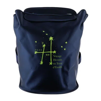 Hermes Hermès -- Navy Synthetic Backpack Bag ()