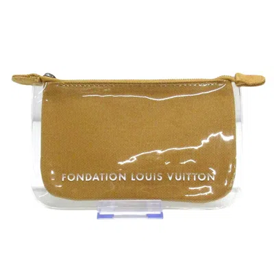 Pre-owned Louis Vuitton Fondation Brown Canvas Clutch Bag ()