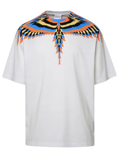 Marcelo Burlon County Of Milan 'optical' White Cotton T-shirt