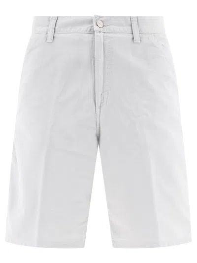 Carhartt Wip "single Knee" Shorts In Gray
