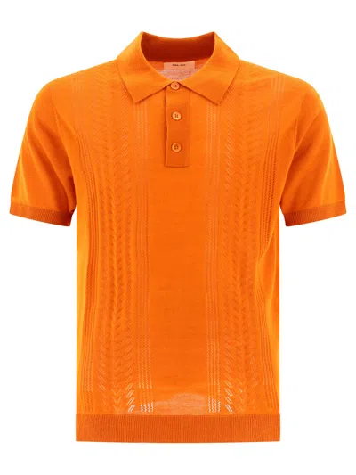 Nn07 Nn.07 "thor" Polo Shirt In Orange