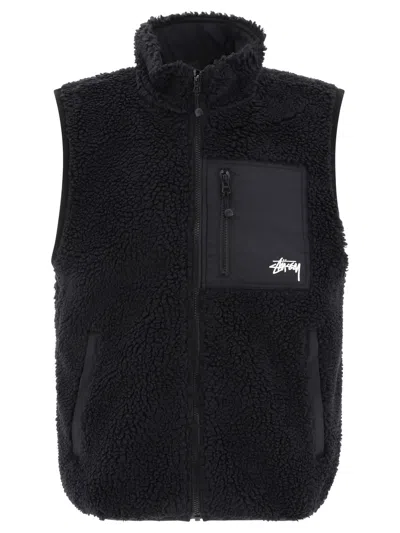 トップス Stussy Sherpa Reversible Vest - black Stussy Sherpa Reversible Vest In Black | ModeSens